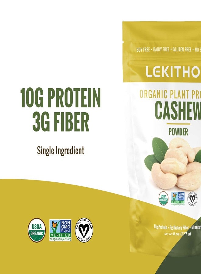 Lekithos Organic Cashew Protein Cashew Powder - 6 oz - 10g Protein - Certified USDA Organic, Non-GMO Project Verified, No Added Sugars - Certified Vegan, Gluten Free - Image 5